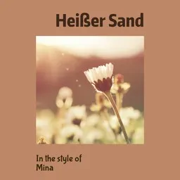 Cover art for Heißer Sand - Mina (ITA) karaoke version