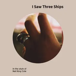 Cover art for I Saw Three Ships - Nat King Cole karaoke version