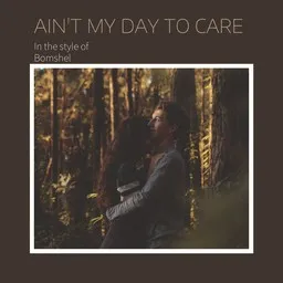 Cover art for Ain't My Day To Care - Bomshel karaoke version