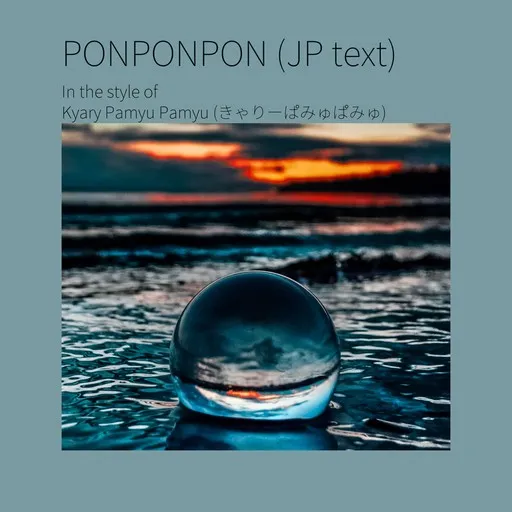 Karaoke PONPONPON (JP text) esittäjältä Kyary Pamyu Pamyu (きゃりーぱみゅぱみゅ) — laula mukana sanoituksilla Singassa