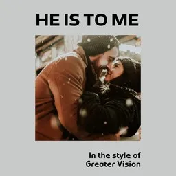 Titelbild für He Is To Me - Greater Vision Karaoke-Version