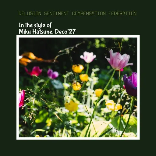 Karaoke Delusion Sentiment Compensation Federation esittäjältä Deco*27, Miku Hatsune — laula mukana sanoituksilla Singassa