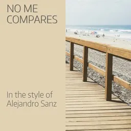 Cover art for No Me Compares - Alejandro Sanz karaoke version