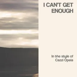 Cover art for I Can't Get Enough - Cazzi Opeia karaoke version