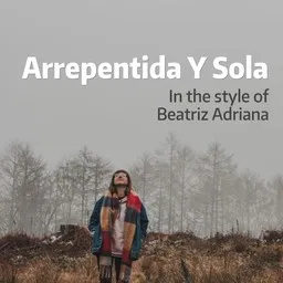Cover art for Arrepentida Y Sola - Beatriz Adriana karaoke version