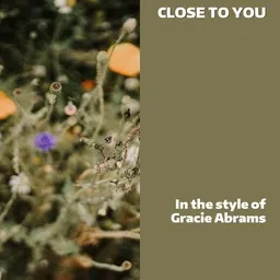 Cover art for Close To You - Gracie Abrams karaoke version