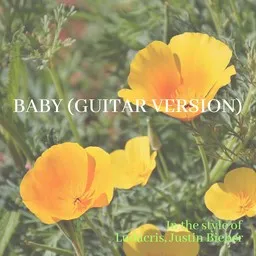 Omslagsbild för Baby (Guitar Version) - Justin Bieber,Ludacris karaokeversion