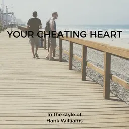 Karaokekappaleen Your Cheating Heart - Hank Williams kansikuva