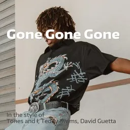 Omslagsbild för Gone Gone Gone - David Guetta,Teddy Swims,Tones and I karaokeversion