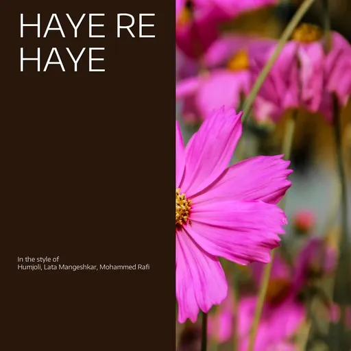 Karaoke Haye Re Haye av Humjoli, Lata Mangeshkar, Mohammed Rafi — sjung med på texten på Singa