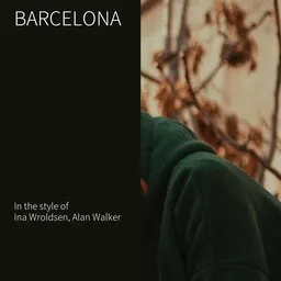 Karaokekappaleen Barcelona - Alan Walker,Ina Wroldsen kansikuva