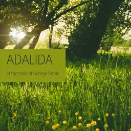 Cover art for Adalida - George Strait karaoke version