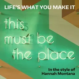 Cover art for Life's What You Make It - Hannah Montana karaoke version
