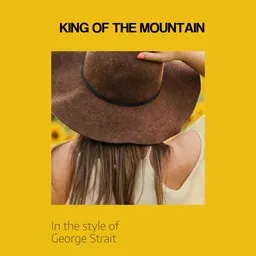 Cover art for King Of The Mountain - George Strait karaoke version
