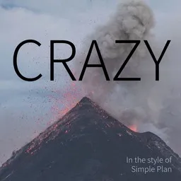 Cover art for Crazy - Simple Plan karaoke version