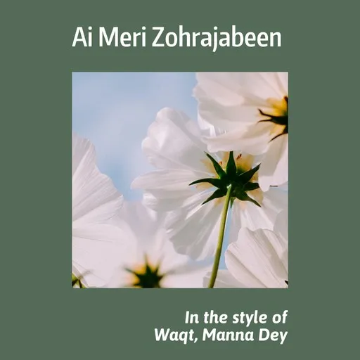 Karaoke Ai Meri Zohrajabeen av Manna Dey, Waqt — sjung med på texten på Singa