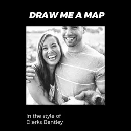 Cover art for Draw Me A Map - Dierks Bentley karaoke version