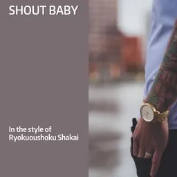 Karaokekappaleen Shout Baby - Ryokuoushoku Shakai (緑黄色社会) kansikuva