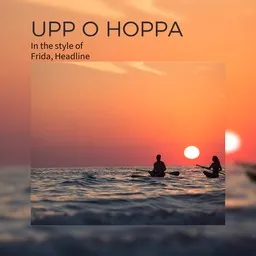 Karaokekappaleen Upp O Hoppa - Frida,Headline kansikuva