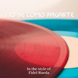 Cover art for No Se Como Pagarte - Fidel Rueda karaoke version