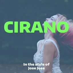 Cover art for Cirano - José José karaoke version