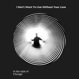 Cover art for I Don't Want To Live Without Your Love - Chicago karaoke version