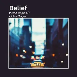 Cover art for Belief - John Mayer karaoke version