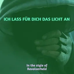 Cover art for Ich lass für dich das Licht an - Revolverheld karaoke version