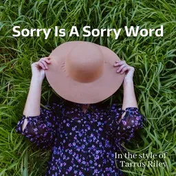 Karaokekappaleen Sorry Is A Sorry Word - Tarrus Riley kansikuva