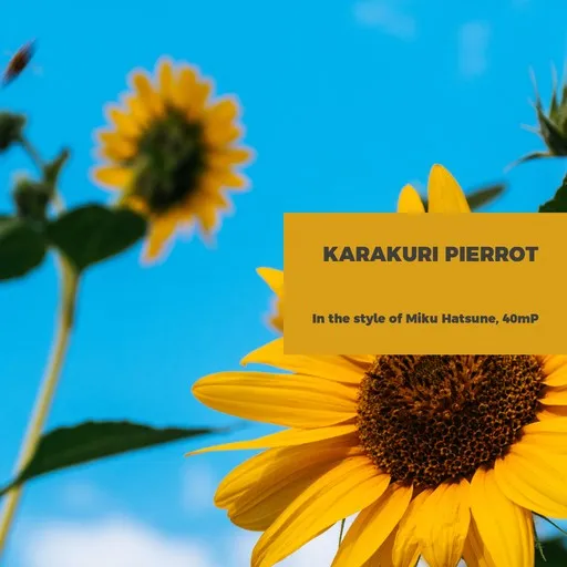 Karaoke Karakuri Pierrot esittäjältä 40mP, Miku Hatsune — laula mukana sanoituksilla Singassa