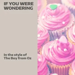 Cover art for If You Were Wondering - The Boy from Oz karaoke version