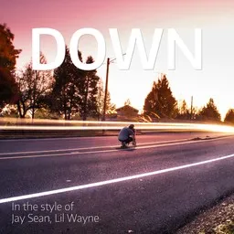 Cover art for Down - Jay Sean,Lil Wayne karaoke version