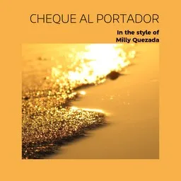 Cover art for Cheque Al Portador - Milly Quezada karaoke version