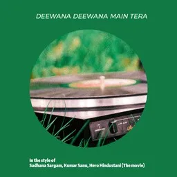 Omslagsbild för Deewana Deewana Main Tera - Hero Hindustani (The Movie),Kumar Sanu,Sadhana Sargam karaokeversion
