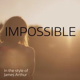 Omslagsbild för Impossible - James Arthur karaokeversion