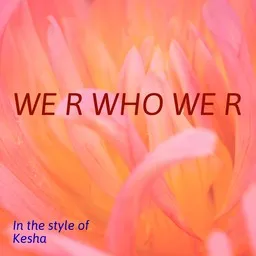 Titelbild für We R Who We R - Kesha Karaoke-Version