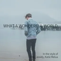 Cover art for What A Wonderful World - Eva Cassidy,Katie Melua karaoke version