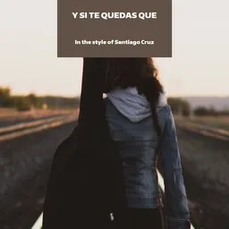 Omslagsbild för Y Si Te Quedas Que - Santiago Cruz karaokeversion