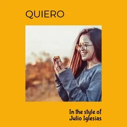Cover art for Quiero - Julio Iglesias karaoke version