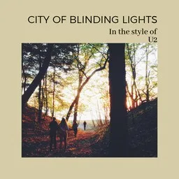 Cover art for City Of Blinding Lights - U2 karaoke version