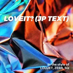 Cover art for Loveit? (JP text) - biz,LOLUET,ZERA karaoke version