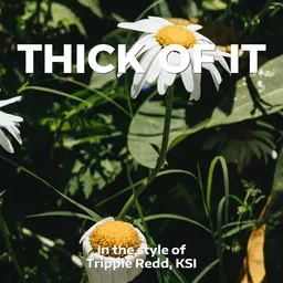Cover art for Thick of It - KSI,Trippie Redd karaoke version
