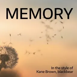 Karaokekappaleen Memory - blackbear,Kane Brown kansikuva
