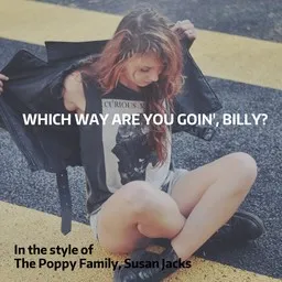 Cover art for Which Way Are You Goin', Billy? - Susan Jacks,The Poppy Family karaoke version