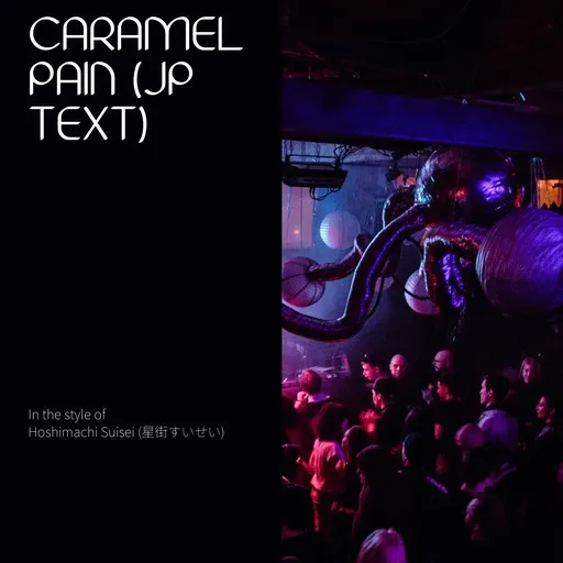 Karaoke Caramel Pain (JP text) by Hoshimachi Suisei (星街すいせい) — sing along with lyrics on Singa