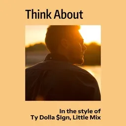 Omslagsbild för Think About - Little Mix,Ty Dolla $Ign karaokeversion
