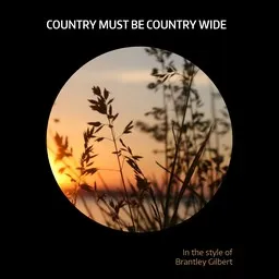 Titelbild für Country Must Be Country Wide - Brantley Gilbert Karaoke-Version