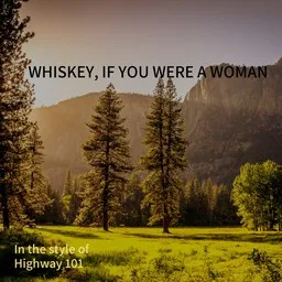 Cover art for Whiskey, If You Were a Woman - Highway 101 karaoke version