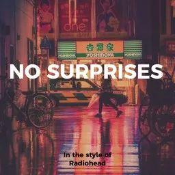 Karaokekappaleen No Surprises - Radiohead kansikuva
