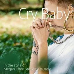Cover art for Cry Baby - DaBaby,Megan Thee Stallion karaoke version